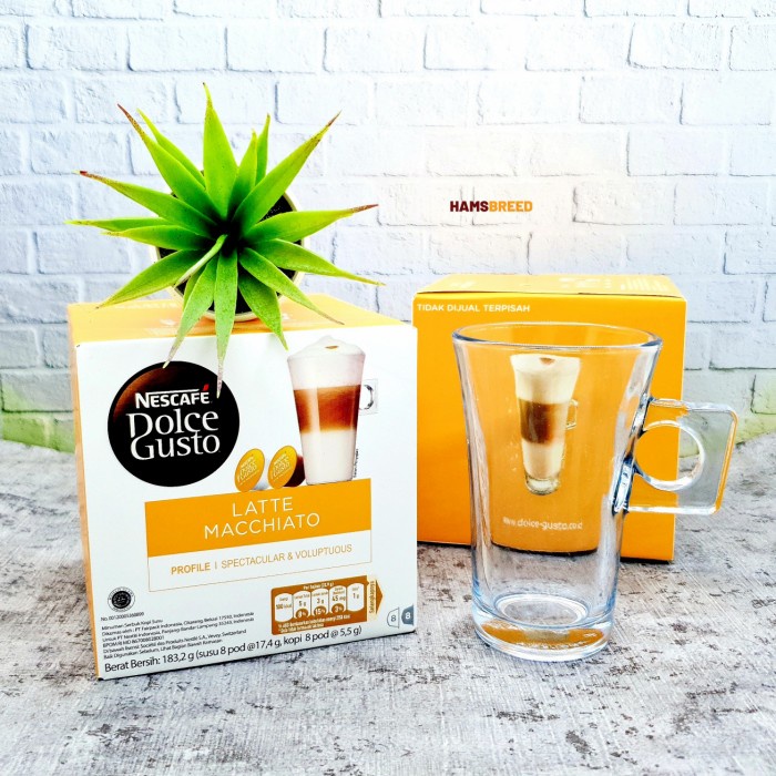 

Kopi - Nescafe Dolce Gusto Capsule Latte Macchiato Coffee Kapsul Minuman Kopi - 1Box Free Gelas