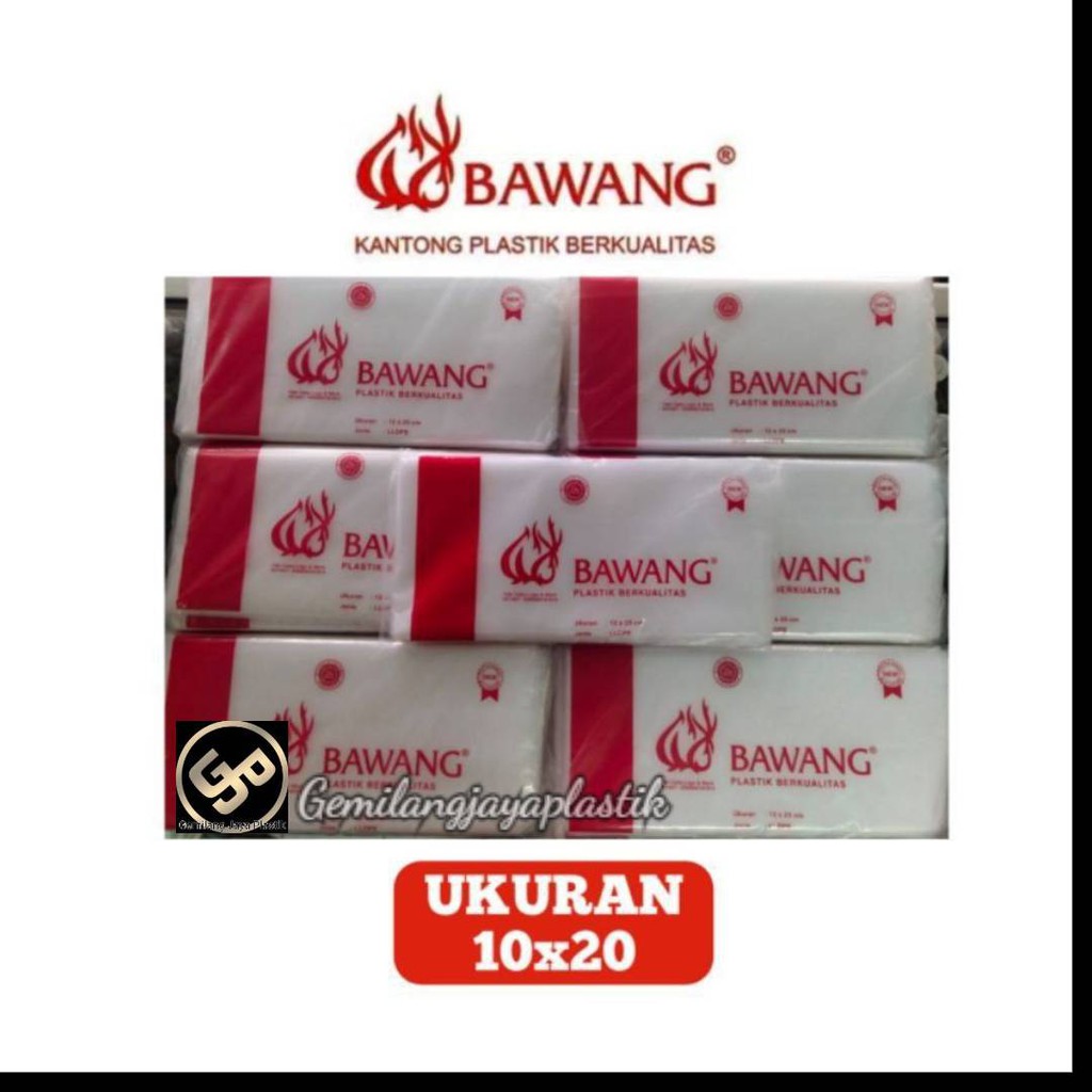 PLASTIK PE BAWANG / PLASTIK ES /PLASTIK GULA / PLASTIK MINYAK 10x20 , 12x25 , 15x30 , 20x35