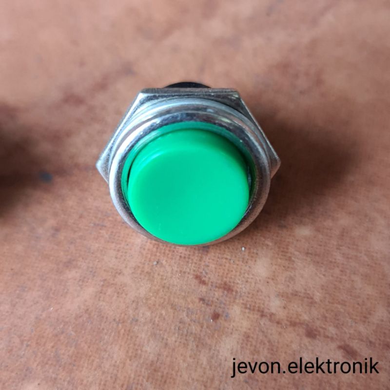 Saklar Tombol Button Push On Besi Besar Warna