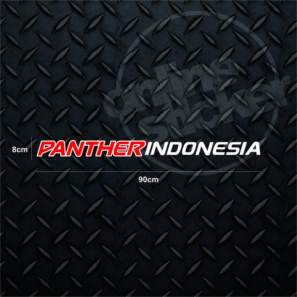 Sticker Panther Indonesia | 90cm menyala untuk mobil kaca depan