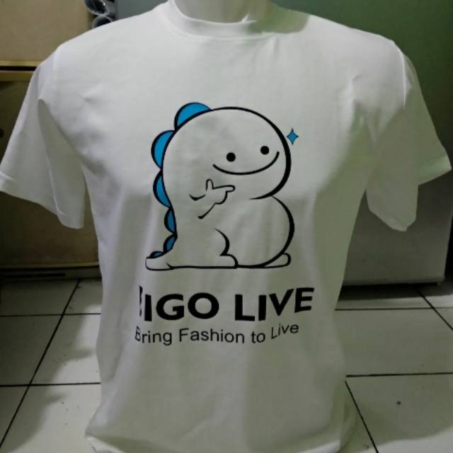 Distro Tshirt Bigo Live, Baju Kaos Pria Bigo Live