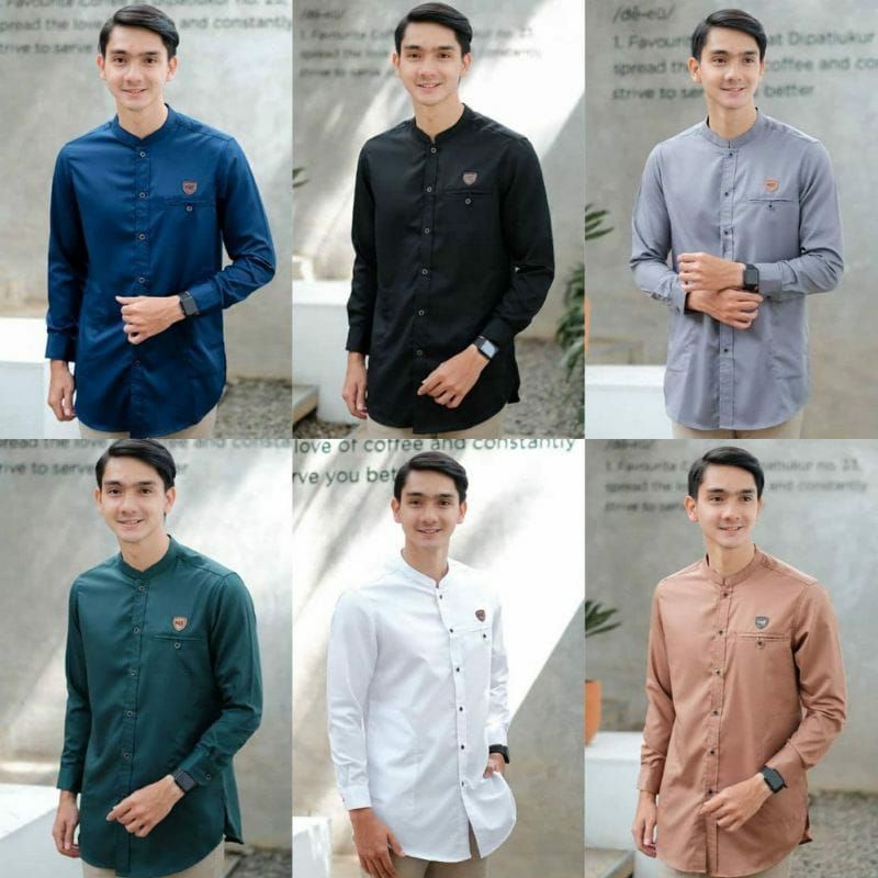 Koko polos lengan panjang,baju koko kurta lengan panjang,kurta Pakistan