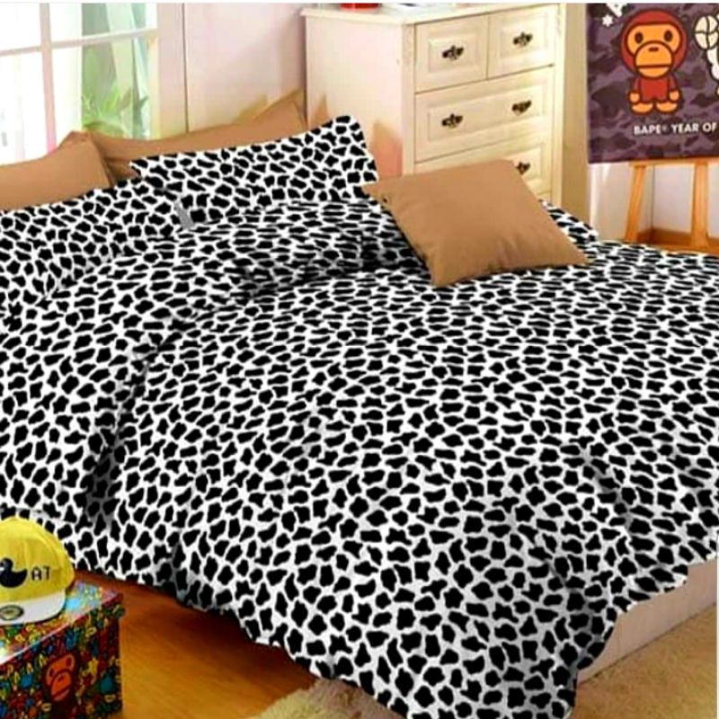 KAIN BAHAN SPREI METERAN KATUN FORTUNA MOTIF KULIT SAPI
