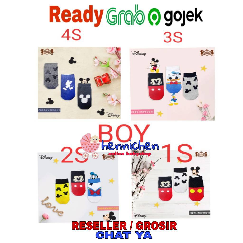 3 Pcs PETITE MIMI DISNEY KAOS KAKI EDITION SNI 0-12 bulan