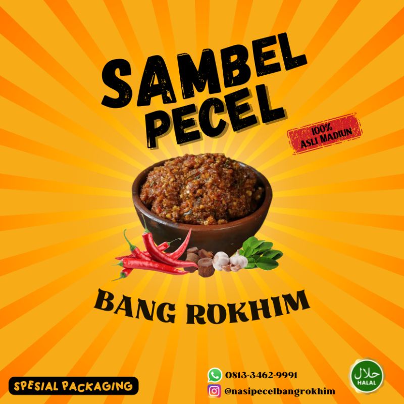 

[Bisa COD] Sambel Pecel Bang Rokhim 100% Asli Madiun | Pecel Bang Rokhim Asli Madiun Caruban