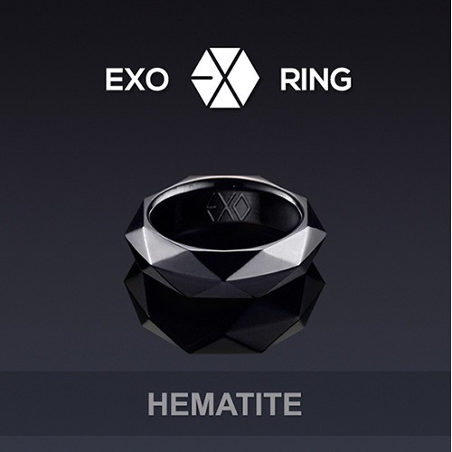 [Bayar Di Tempat]KPOP Celebrity Exo Star Gold Tone Stainless Engraved Ring cincin