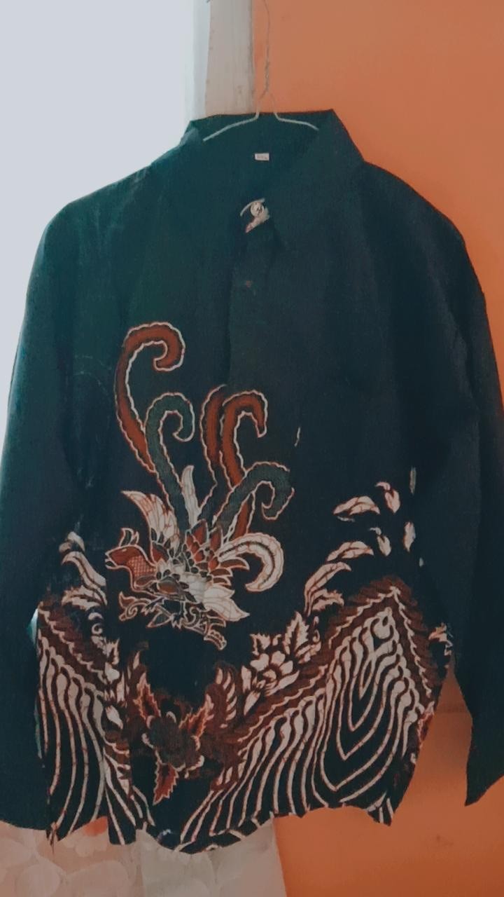 Kemeja Batik Pria Size M L Xl Xxl Bswart Batik Hrb026 Kenongo Hem Panjang Padi Pekalongan M