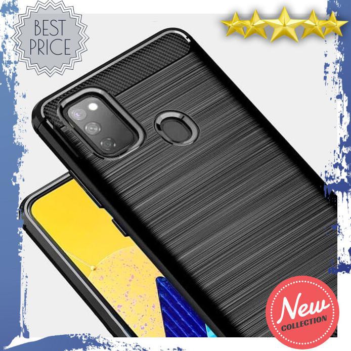 CASING HP SAMSUNG M21 SOFT CASE BRUSHED CARBON