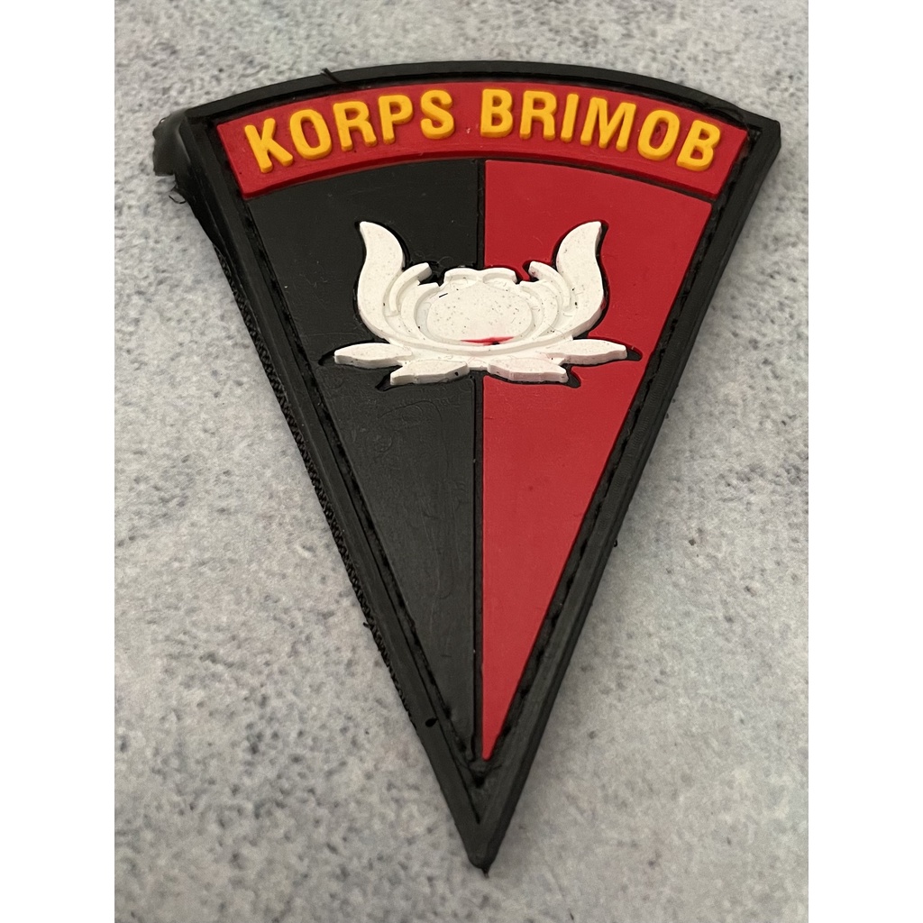 Patch Brimob (Segitiga) - Patch Velcro Brimob Logo - Prepetan Brimob