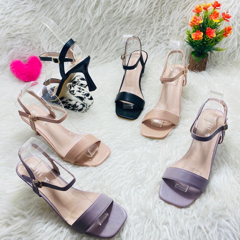 Strappy high heels doff by TMT ankle strap import high quality fashion shoes sepatu wanita hak tingg