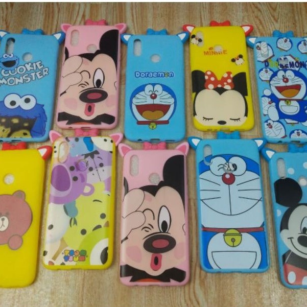 Random motif Softcase intip ear A10/A20/A50/A70/M20/Y71/Y91/V15/V15 PRO/REDMI 4A/6A/7/NOTE 4X/NOTE 7/A37/F11/F11 PRO/REALME 3