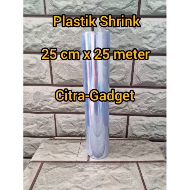 Plastik Shrink 25cm x 25meter