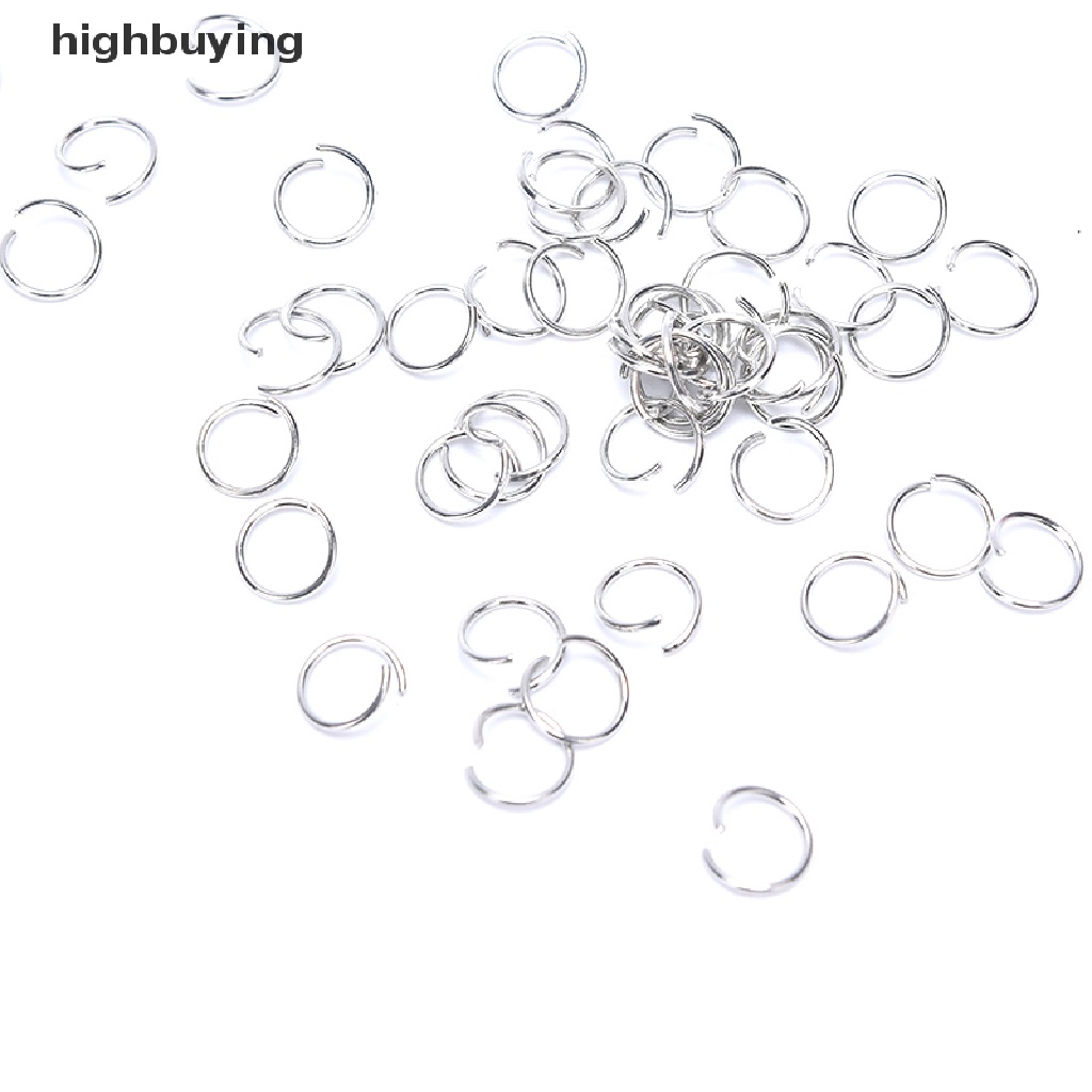 Hbid 150pcs Ring Gantungan Kunci DIY Dengan Mata Sekrup