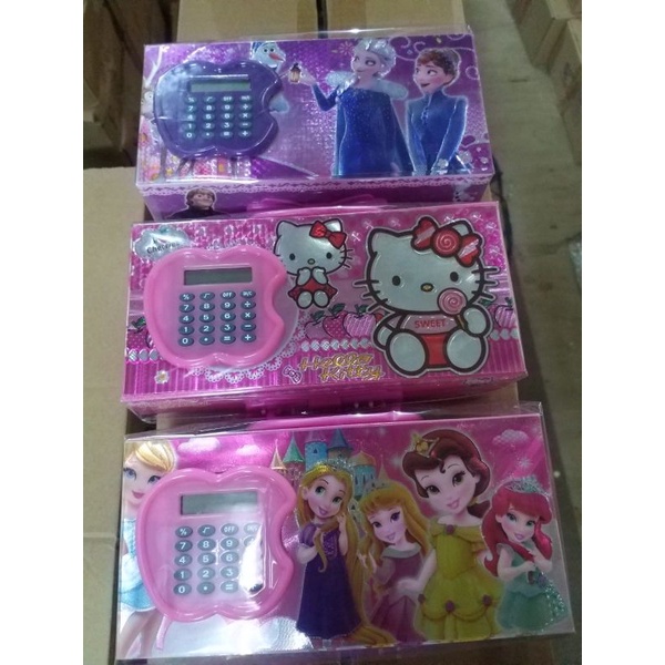 +FREE BUBLE WRAP TEMPAT KOTAK PENSIL KODE 3D LAMPU LED 3 susun 3 MODE NYALA-8