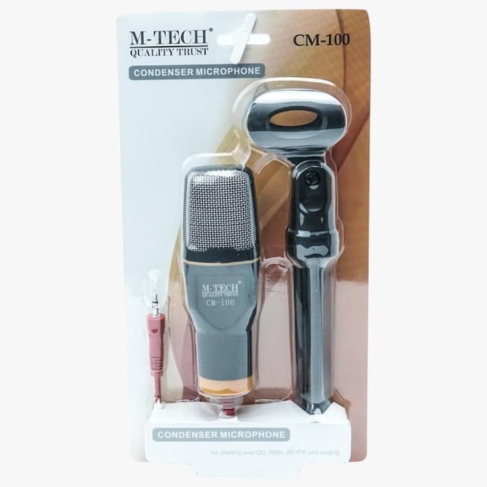 M-Tech CM100 Condenser Microphone 3.5mm Jack Stereo Mic MTech