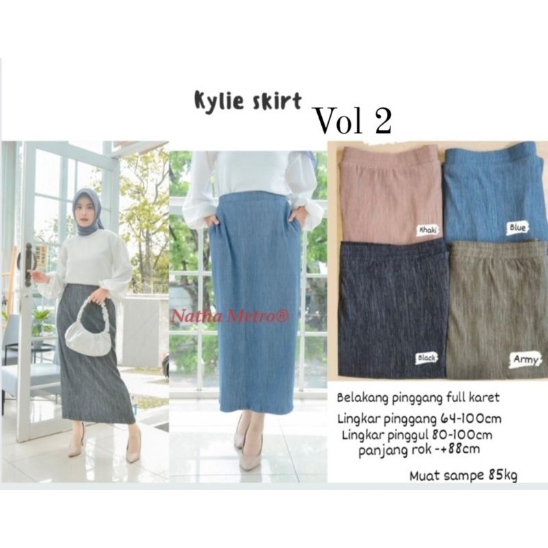 Rok kerja span wanita/rok span/Kylie skirt ori cellia