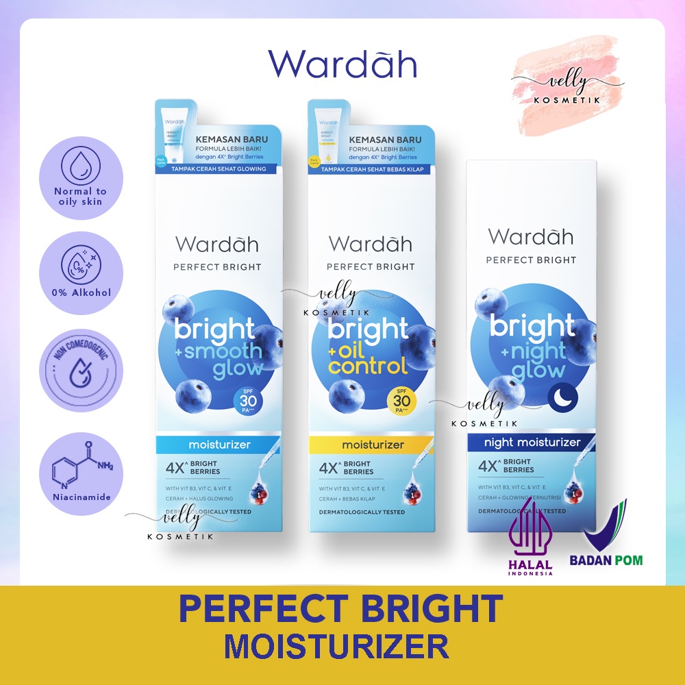 Wardah Perfect Bright Moisturizer SPF30 [KEMASAN BARU]