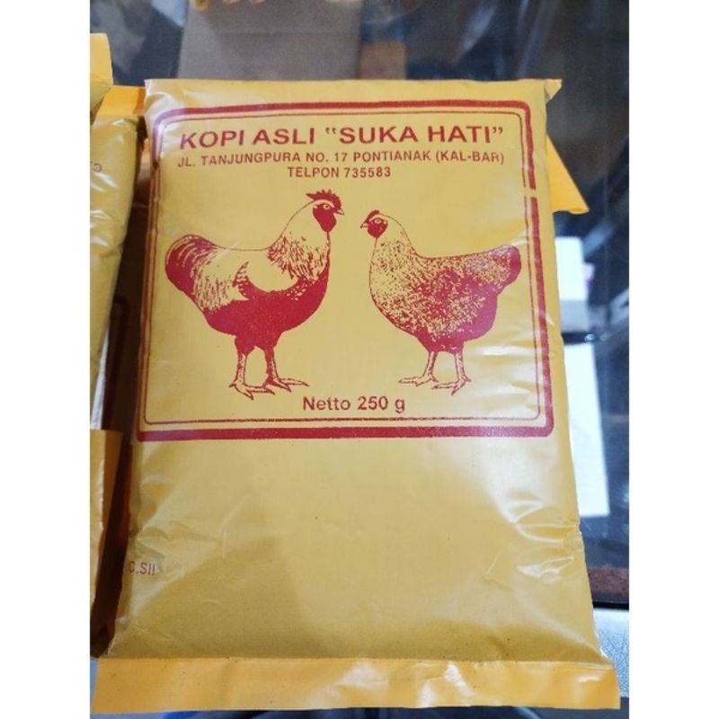 

KOPI BUBUK SUKAHATI SUKA HATI KHAS PONTIANAK 500gr