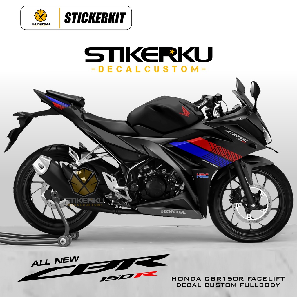 DECAL CBR150R FACELIFT / DECAL CBR 15OR / DECAL CBR 150R NEW / STICKER CBR 150R / SIMPLE / 22