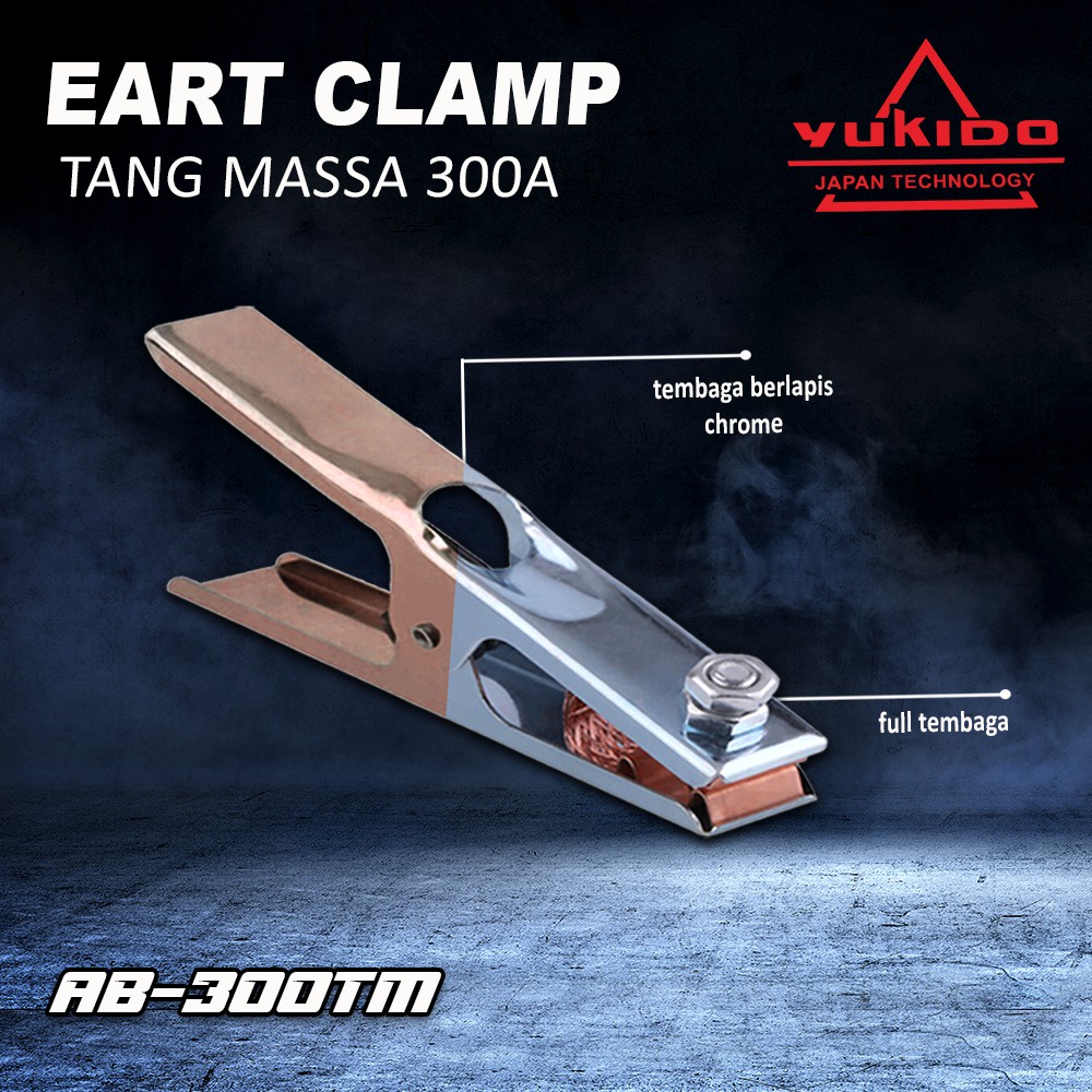 Tang Massa 300A 500A YUKIDO Stang Las Welding Torch Klem Masa 300 500 Ampere