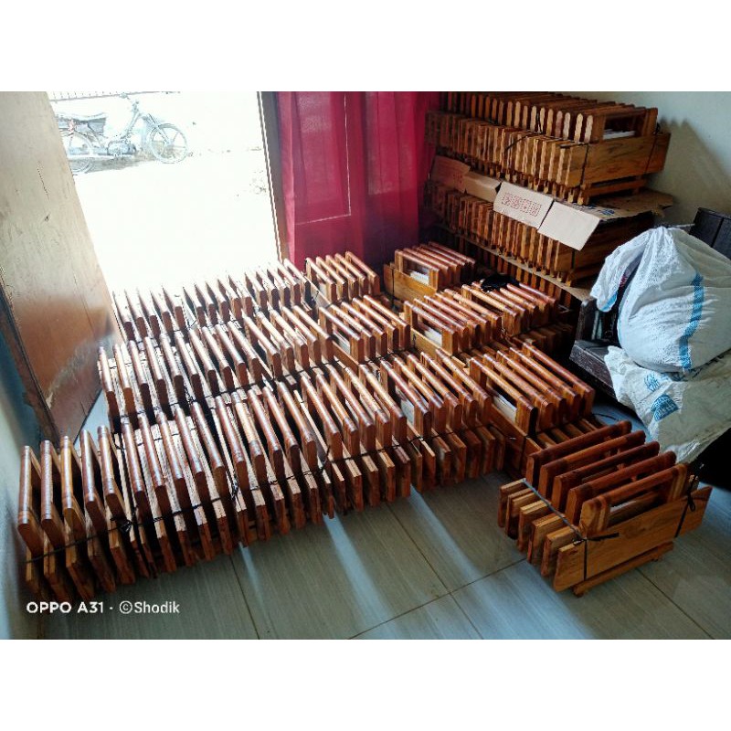 Meja Lipat Kayu Jati 60x40