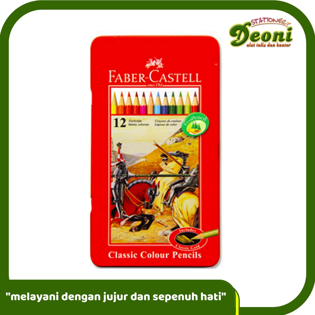 

FABER-CASTELL Classic Colour Pencil 12L Tin Case