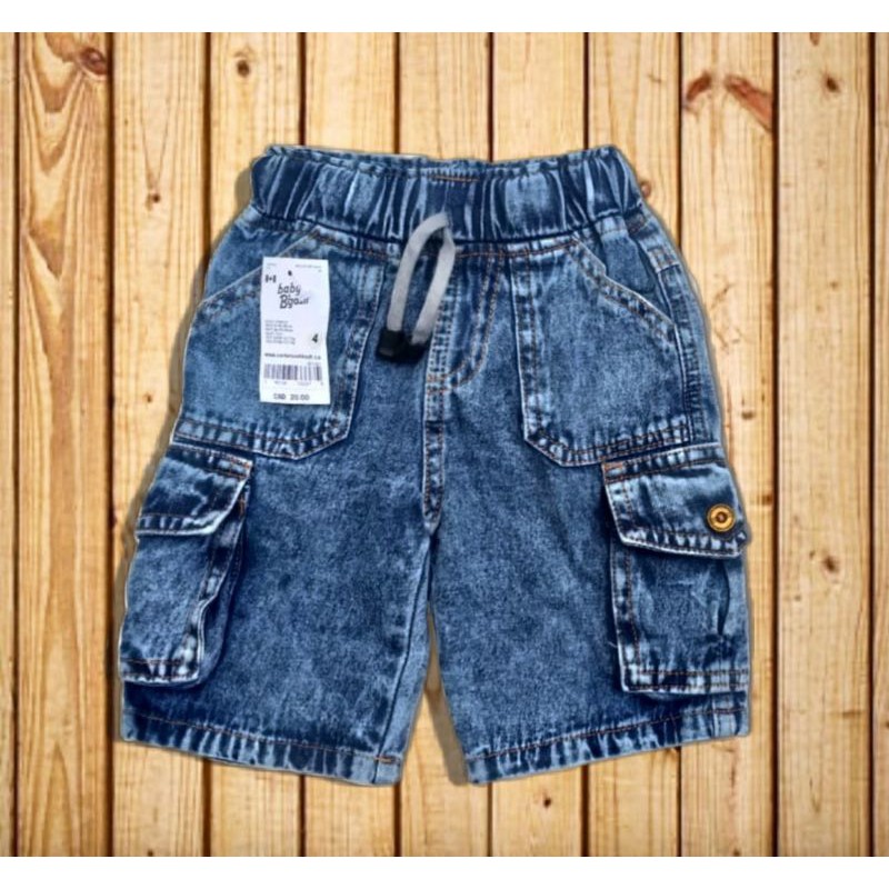 Celana Jeans anak Laki-laki / Cargo Denim PDL Pendek cowok