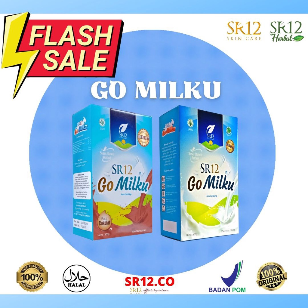 

Flash sale Go milku sr12 Gomilku Susu kambing etawa bubuk 200 gram 600 gram Susu kambing tawar tanpa gula tidak prengus tidak amis Susu etawa Susu penggemuk badan Susu pertumbuhan tinggi anak Susu paru paru tbc