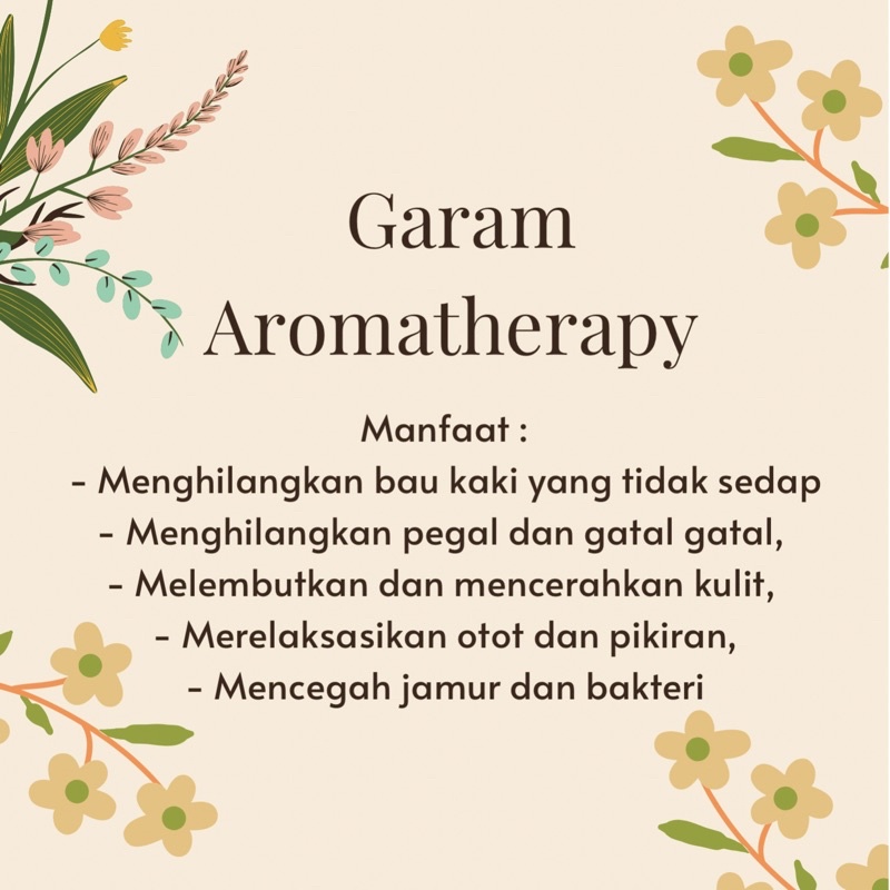 Garam Aromatherapy Penghilang Bau kaki &amp; badan - Homme Scent