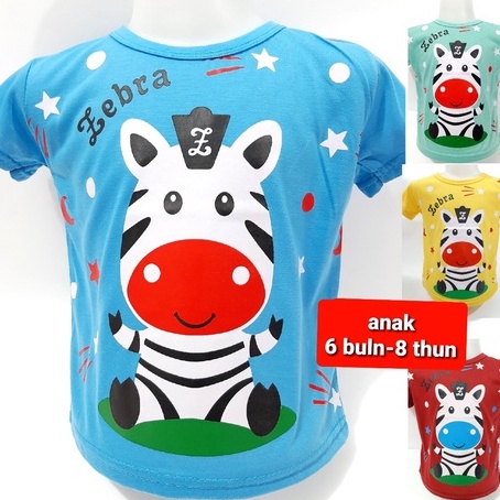 GROSIR 6 bulan-8 thun MIX kaos anak laki laki (50 pcs =1 klik S,M,L,XL,NO.4, NO.6) baju atasan cowok size random gambar campur pakaian