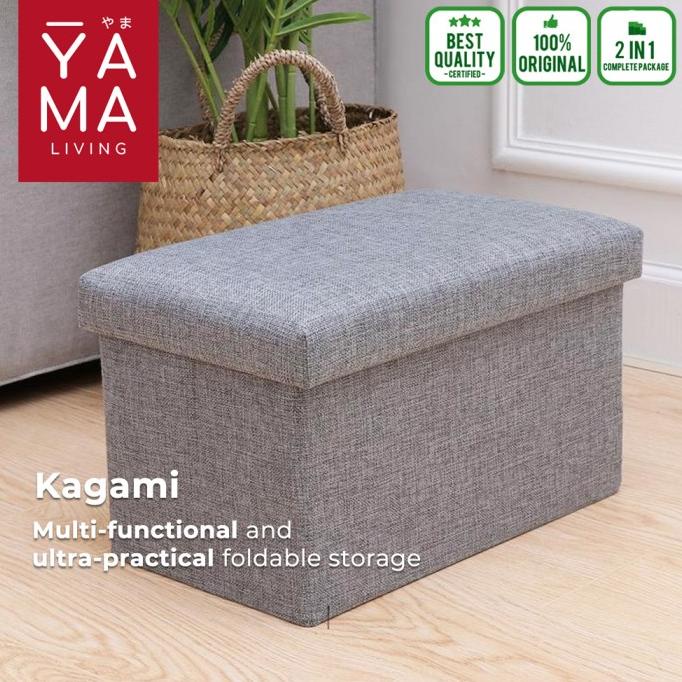 YAMA KAGAMI Storage Box Stool Kotak Penyimpanan Serbaguna