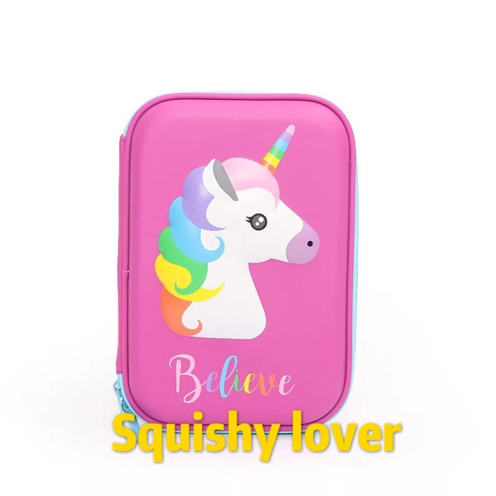 

Kotak pensil dan alat tulis smiggle EVA hardcase unicorn 3D waterproof promo