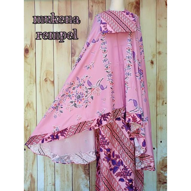 MUKENA DEWASA/MUKENA BATIK/MUKENA RAYON SOLOAN/MUKENA REMPEL/BATIK DMS 8