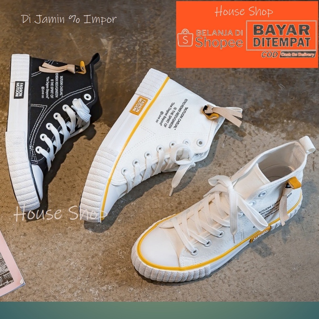 HS-0254 Sepatu Kanvas Wanita Casual - Sneaker Fashion Terbaru-Sepatu Canvas Wanita sytel Korea High Quality