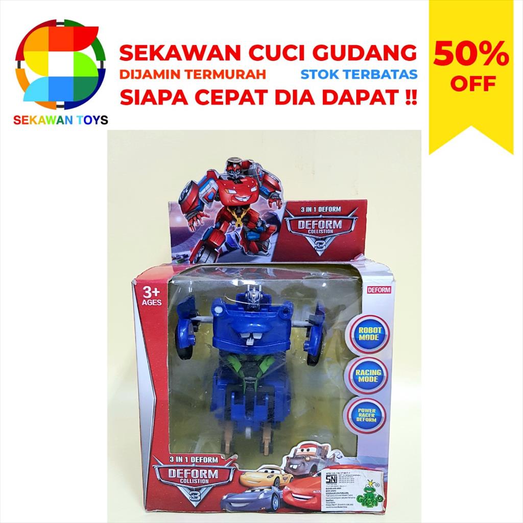 Mainan Robot Deform 3in1 SEKAWAN SALE 15