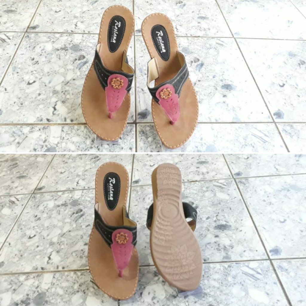 Sandal Kulit Asli Premium Sandal Jepit Wanita KL37