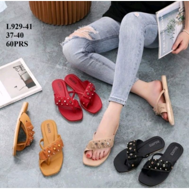 Sandal Jelly Lipat Star Studded L929 BALANCE