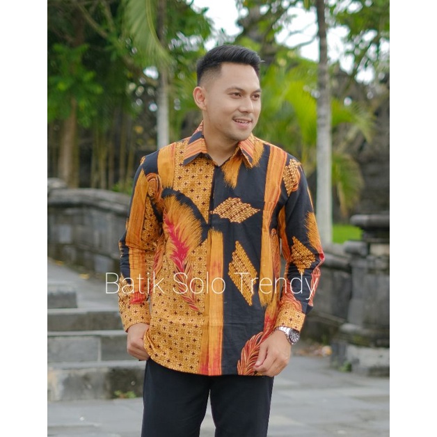 MOTIF 162 KEMEJA BATIK LENGAN PANJANG KAIN HALUS MURAH