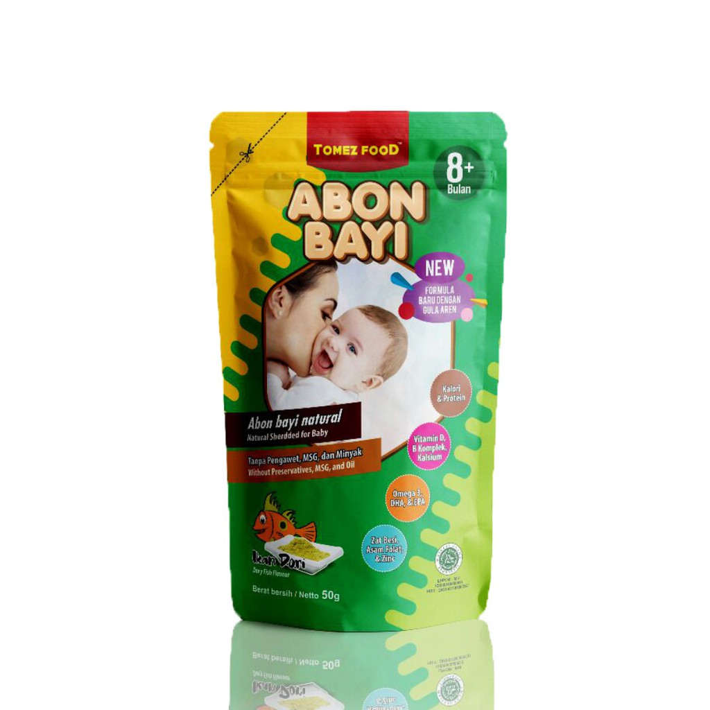 TOMEZ FOOD Abon Ikan Dori MPASI Bayi +8 Bulan Anti GTM Tanpa Pengawet dan Minyak