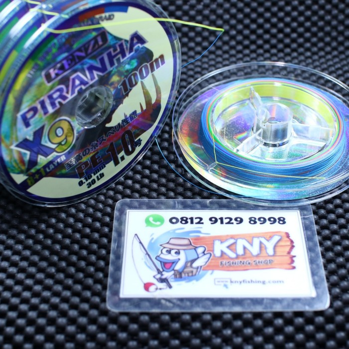 senar benang pancing pe kenzi piranha x9 pe 1.0 kenur mancing 88 joran