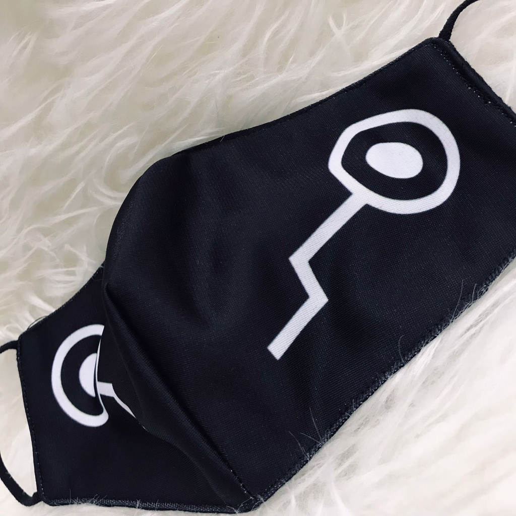 Masker Inumaki Toge Black Cosplay Anime Manga Jujutsu Kaisen Character Premium