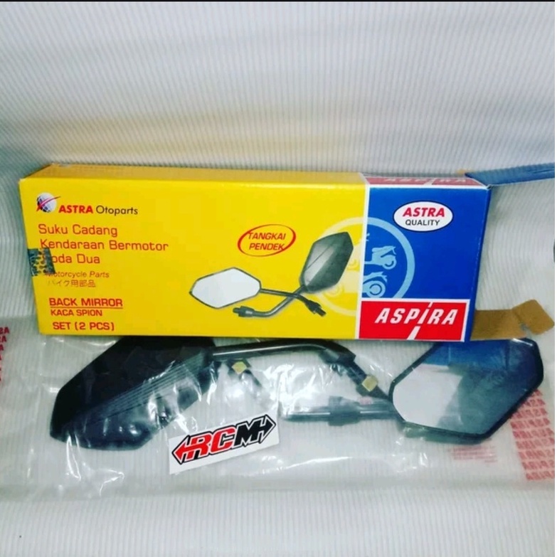 SPION MIRROR HONDA VARIO TECHNO SUPRA X 125 NEW TIGER BLADE DLL UNIVERSAL KE SMUA HONDA ORI ORIGINAL ASPIRA ASTRA OTOPARTS 12-BM02-M10BHR