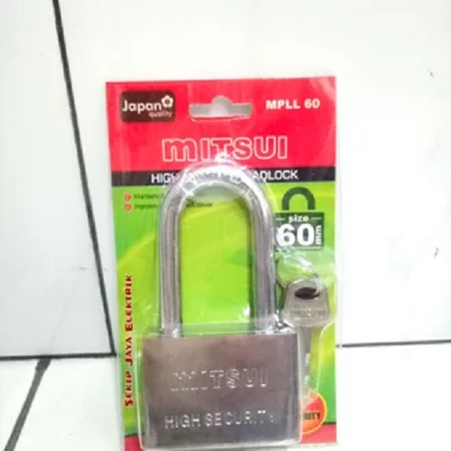 Gembok Mitsui MPLL 60 - 60 mm / Padlock Mitsui Leher Panjang
