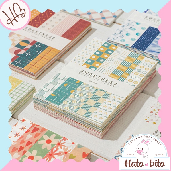 

1 set 50 lembar sweetness deco paper kawai aesthetic DIY jurnal bujo memo notes estetik HB1272
