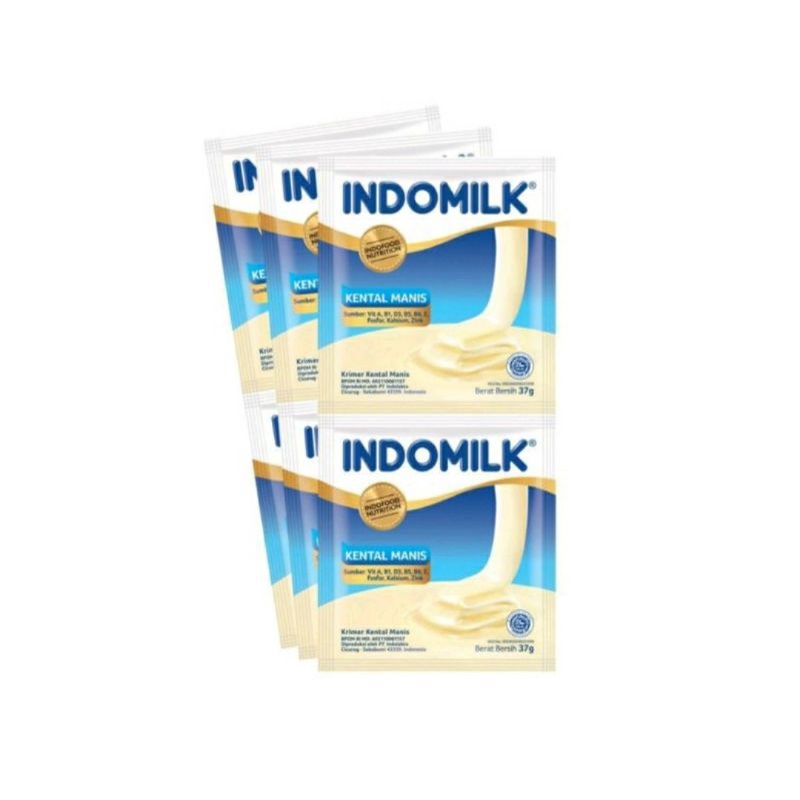 

Indomilk plain atau putih renceng 37gr isi 6 pcs