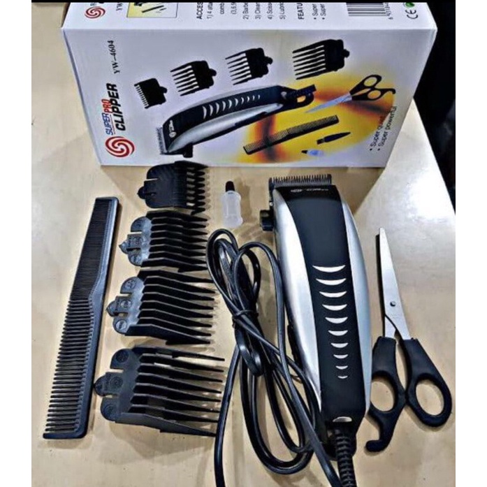 ALAT CUKUR RAMBUT SUPER PRO CLIPPER YW4604 | Alat cukur rambut pro clipper hk-900