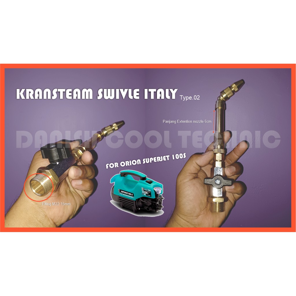 kransteam swivle italy type.02 || nozzle spray || alat cuci ac