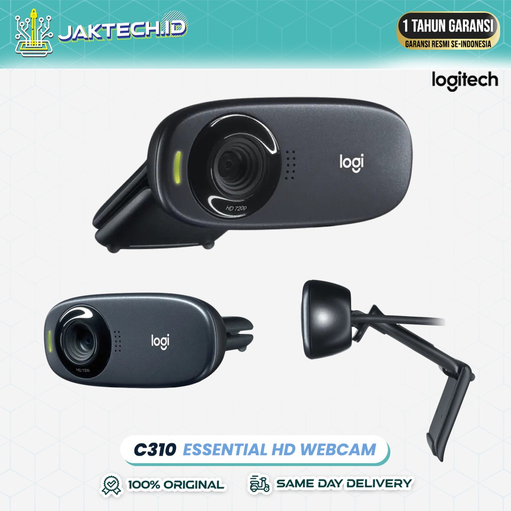 Logitech C310 Webcam HD 720p Essential GARANSI RESMI