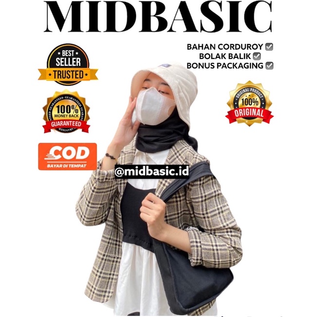 MIDBASIC TOPI BUCKET HAT CORDUROY TOPI BUCKET HAT WANITA TOPI BUCKET HAT TOPI BUCKET CORDUROY BOLAK 