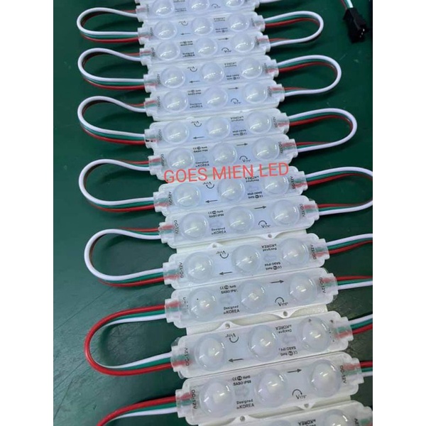 led 3 mata 7216 RGB gerak 12 v
